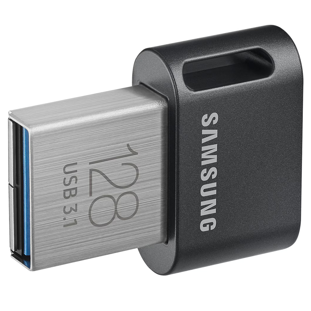 USB памет, 128GB, 400MB/s - Samsung FIT Plus (MUF-128AB/APC) - Черен
