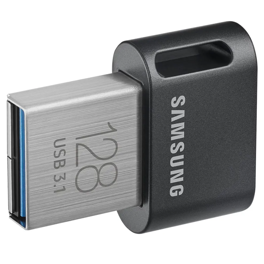 USB памет, 128GB, 400MB/s - Samsung FIT Plus (MUF-128AB/APC) - Черен