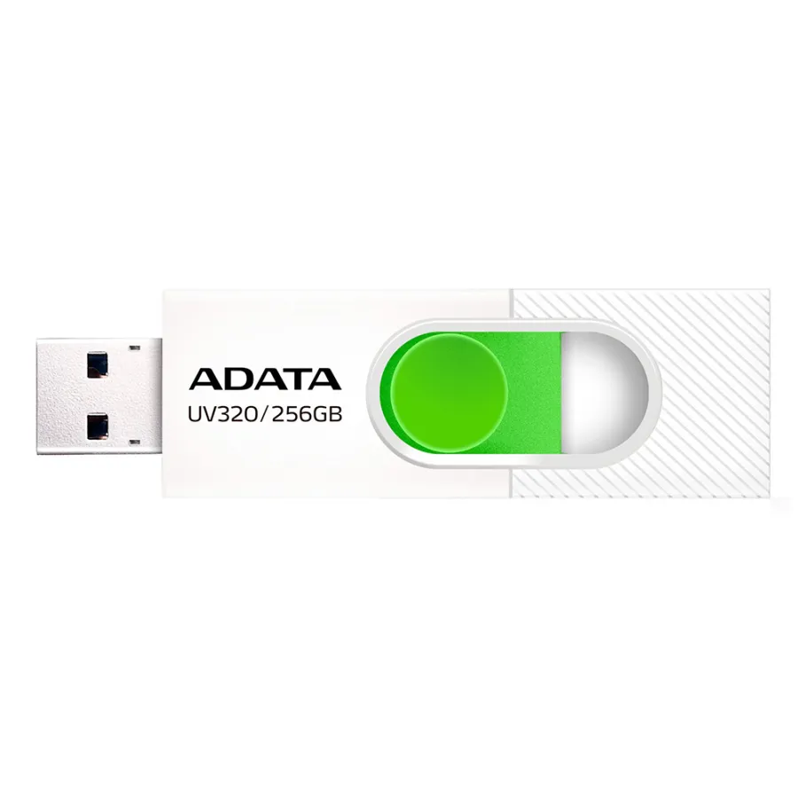 Memory Stick 256GB, USB - Adata UV320 (AUV320-256G-RWHGN) - Бял