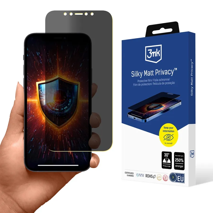 Калъф за iPhone 12 Pro / iPhone 12 - 3mk Silky Matt - Privacy