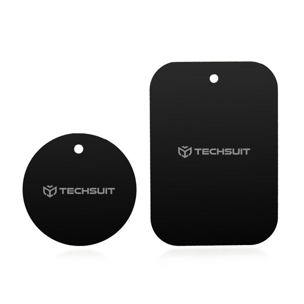 Метални телефонни табели (комплект 2) - Techsuit (MP03) - черни