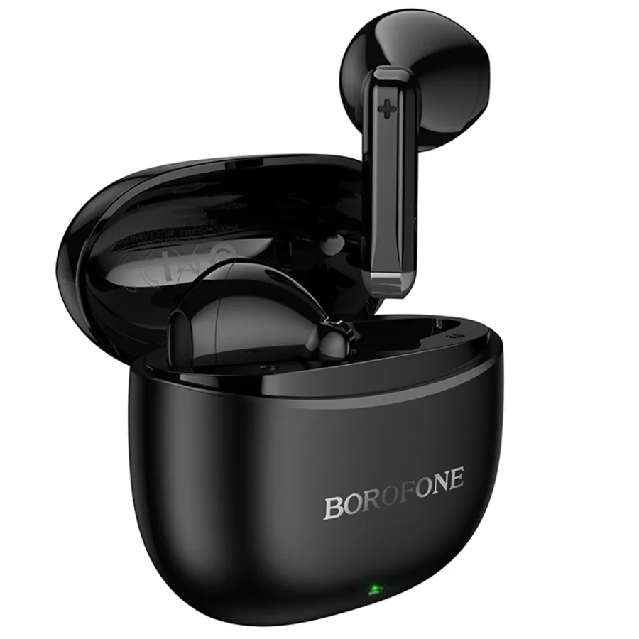 Безжични слушалки, BT5.4, TWS, 300mAh - Borofone Deep Rhyme (BW88) - черни