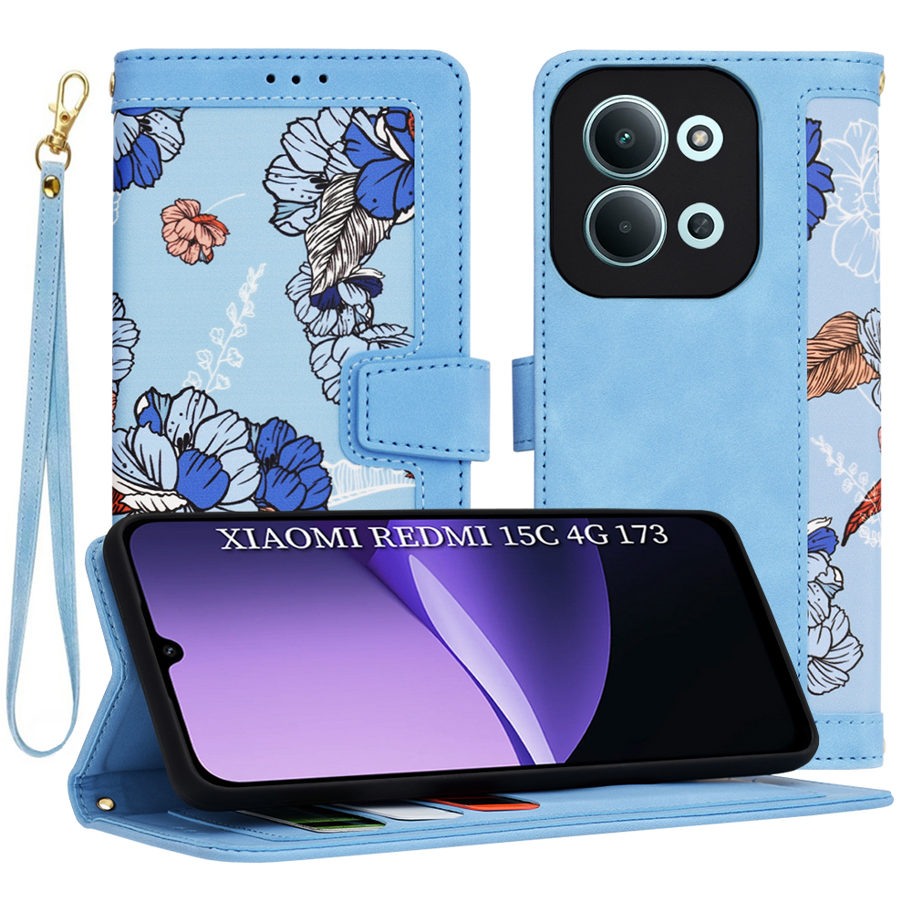 Калъф за Xiaomi Redmi 15C 4G / Redmi 15C 5G - Techsuit FlipCraft - Vibrant Син