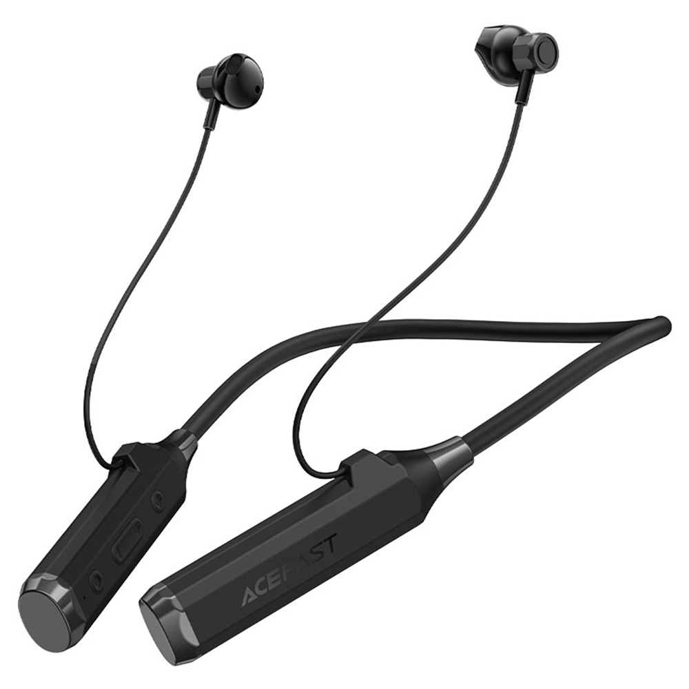 Bluetooth слушалка зад главата, TF слот, IPX4, 1000mAh- Acefast (N6) - черна