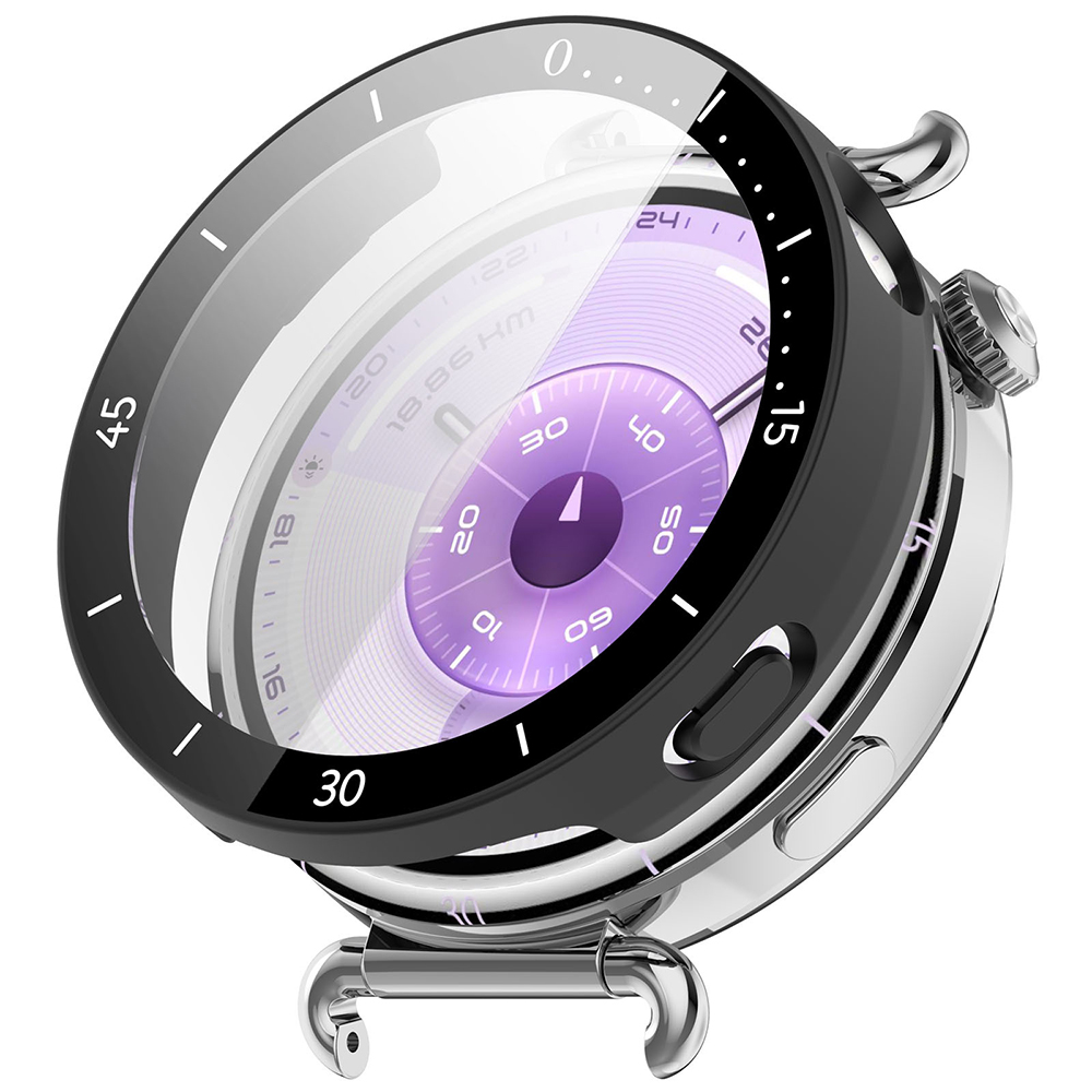 Калъф за Huawei Watch GT 6 41mm 41mm + калъф - Techsuit Defense360 Pro Bezel - Techsuit Defense360 Pro Bezel - Matte Черен