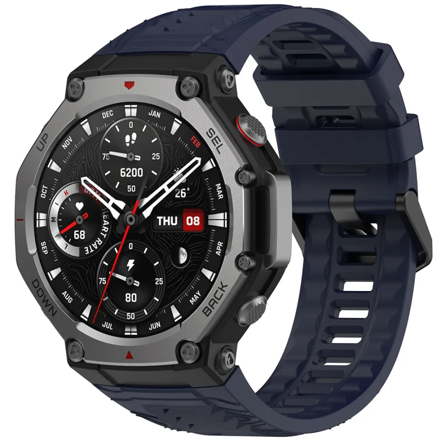 Каишка за Amazfit T-Rex 3 - Techsuit лента за часовник (W067) - тъмносин