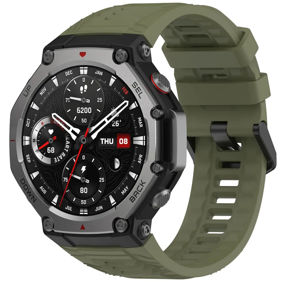 Каишка за Amazfit T-Rex 3 - Techsuit Watchband (W067) - зелена