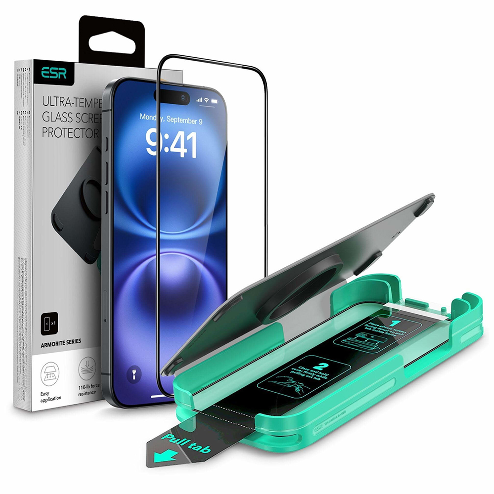Калъф за iPhone 16 Pro - ESR Armorite Screen Protector - Черен