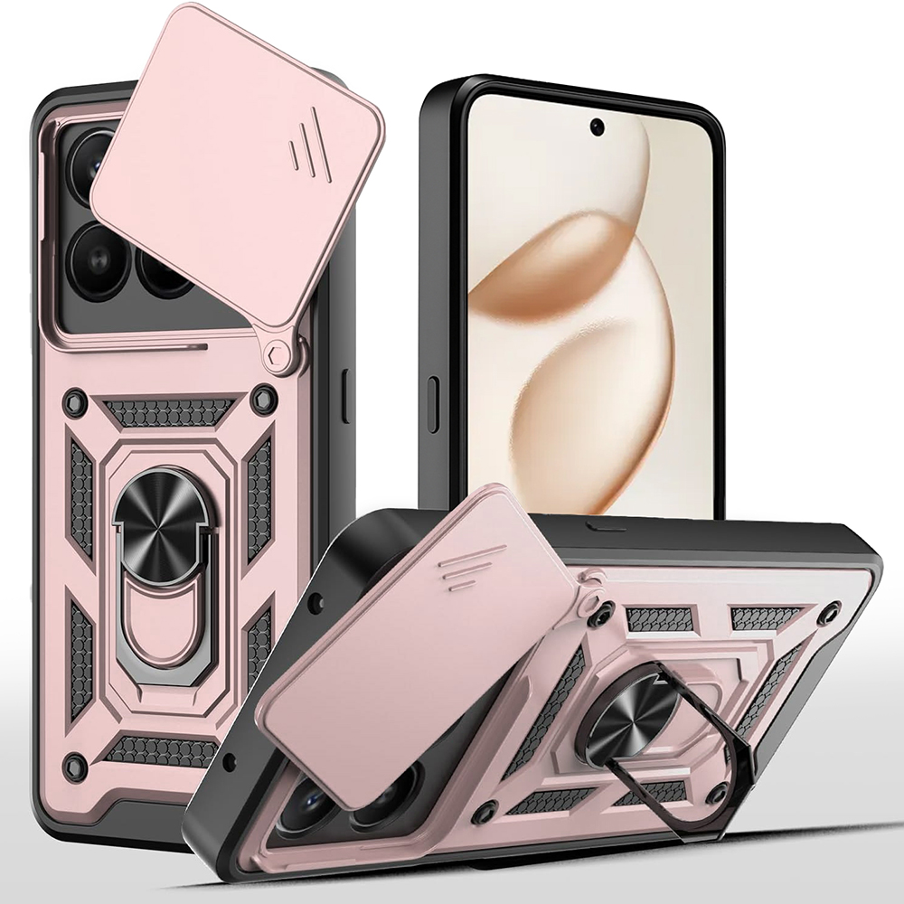 Калъф за Honor 400 Smart 5G / 400 Smart 4G / X7d 4G - Techsuit CamShield Series - Розово злато