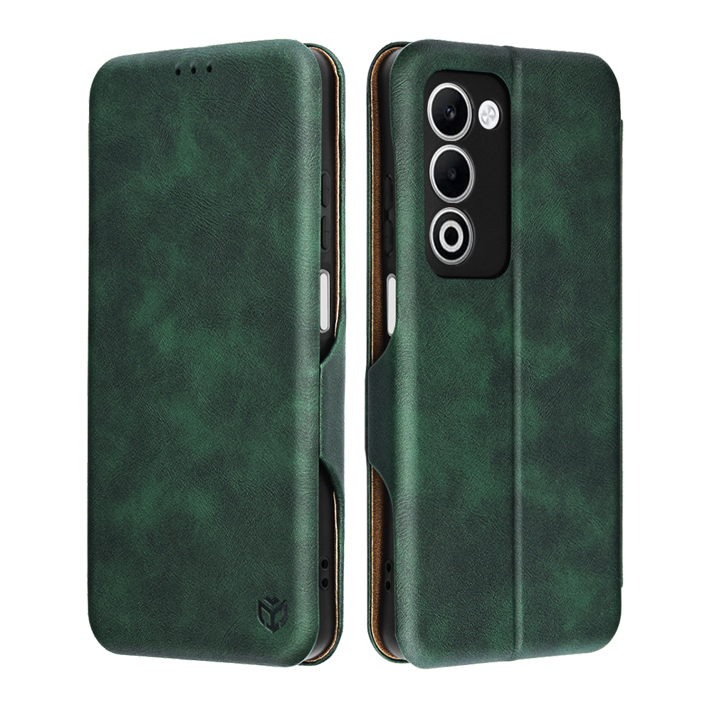 Калъф за Oppo A5 4G / A5 5G - Techsuit Safe Wallet Plus - Зелен