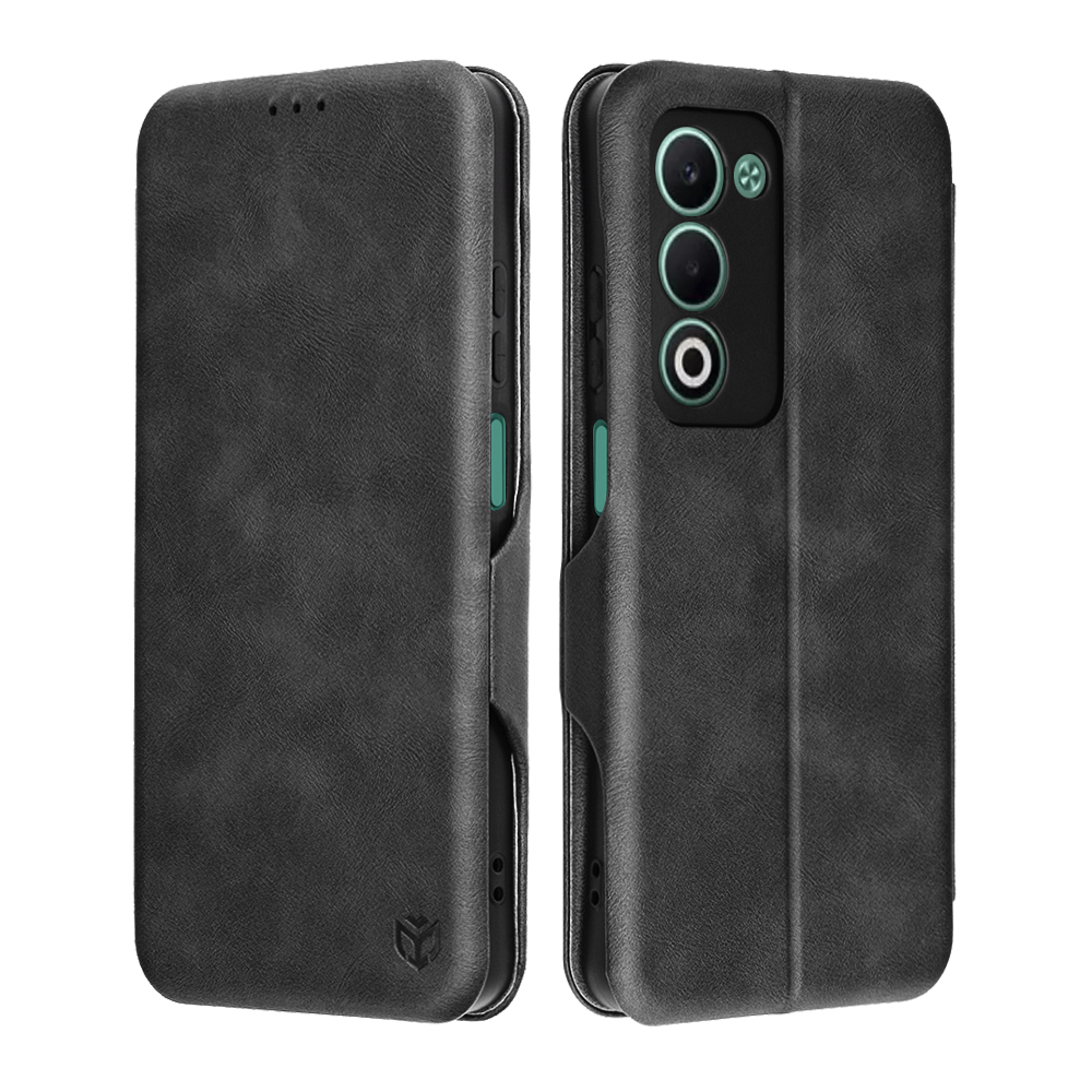 Калъф за Oppo A5 4G / A5 5G - Techsuit Safe Wallet Plus - Черен