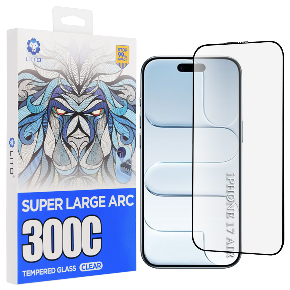 Скрийн протектор за iPhone 17 Air - Lito D+ Max 300C - Черен