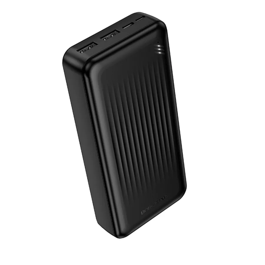 Външен батериен пакет 2 x USB, USB-C, Micro-USB, 20000mAh (BJ78A) - Borofone - Черен