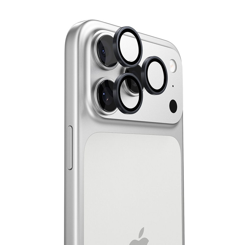 Калъф за камера за iPhone 17 Pro - протектор за камера Torras Lensguard - Черен