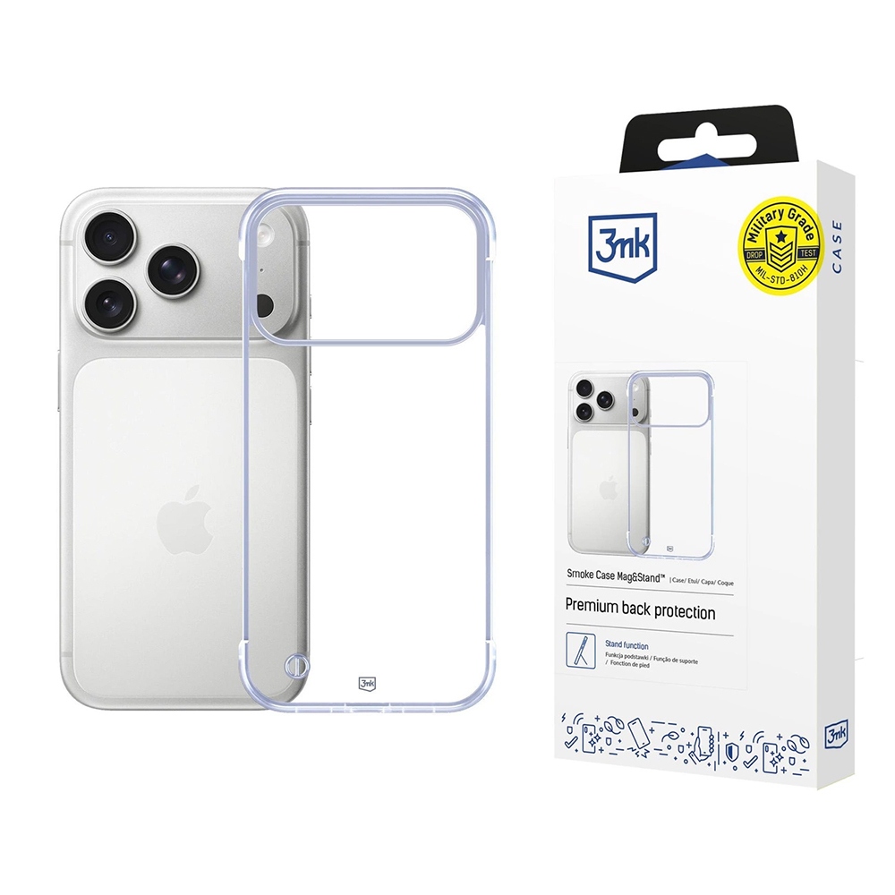 Калъф за iPhone 17 Pro - 3mk Just20g Прозрачен Case - Прозрачен