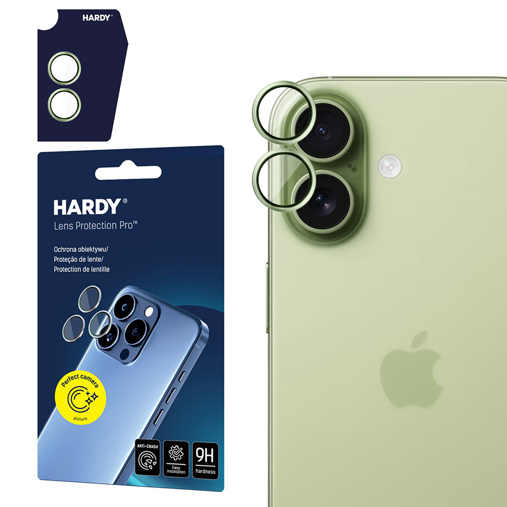 Калъф за iPhone 17 - 3mk Hardy Lens Protection Pro - светло зелен