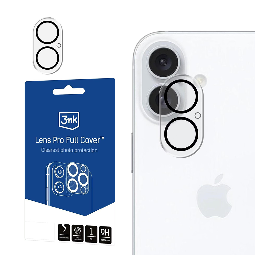 Калъф за iPhone 17 - 3mk Lens Protection Full Cover - Прозрачен