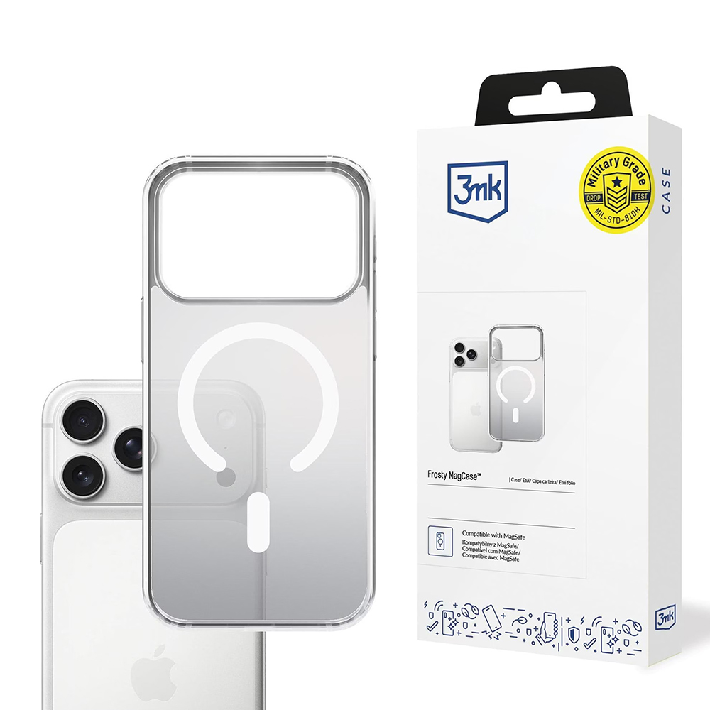 Калъф за iPhone 17 Pro - 3mk Frosty MagCase - Бял