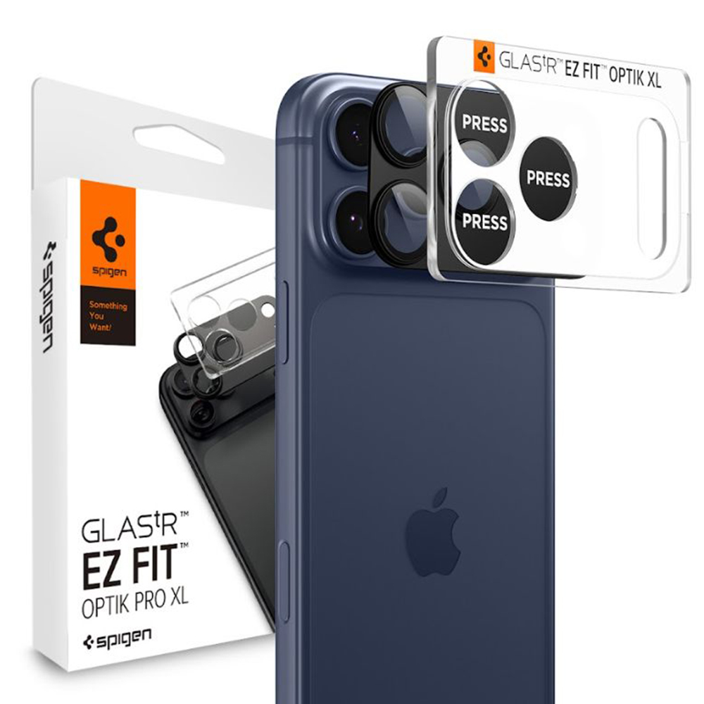 Camera Case за iPhone 17 Pro - Spigen Glas.tR Optik EZ Fit Pro XL (AGL10644) - Черен
