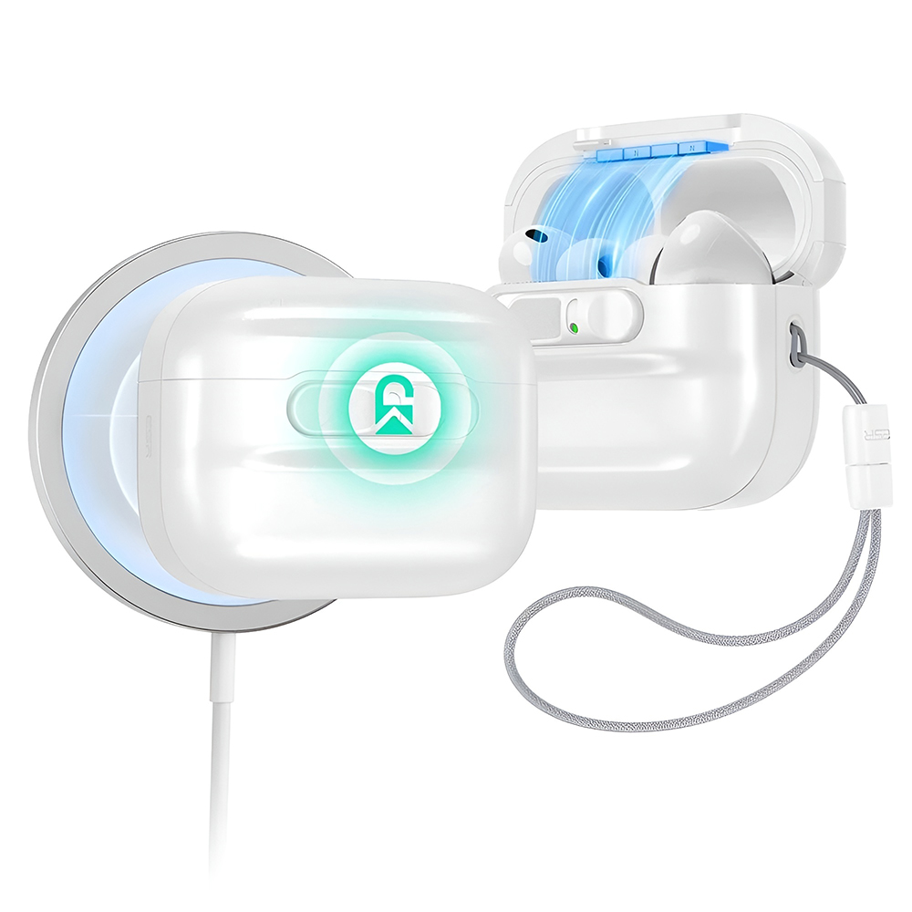 Калъф за Apple AirPods Pro 3 - ESR Pulse Magnetic FlickLock - Бял