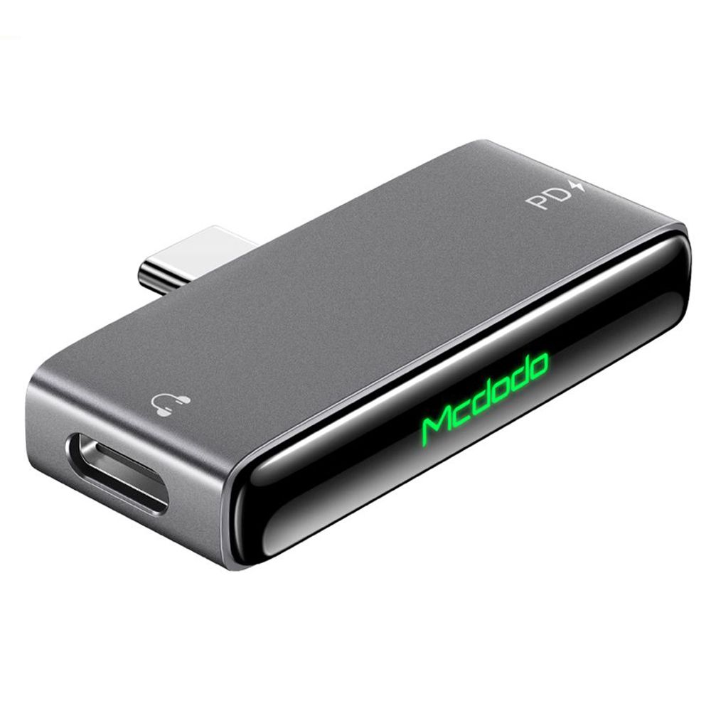 Аудио адаптер, USB-C, бързо зареждане, Hi-Res, Hi-Res, DAC чип, поддръжка на функция за повикване - Mcdodo (CA-7670) - Черен
