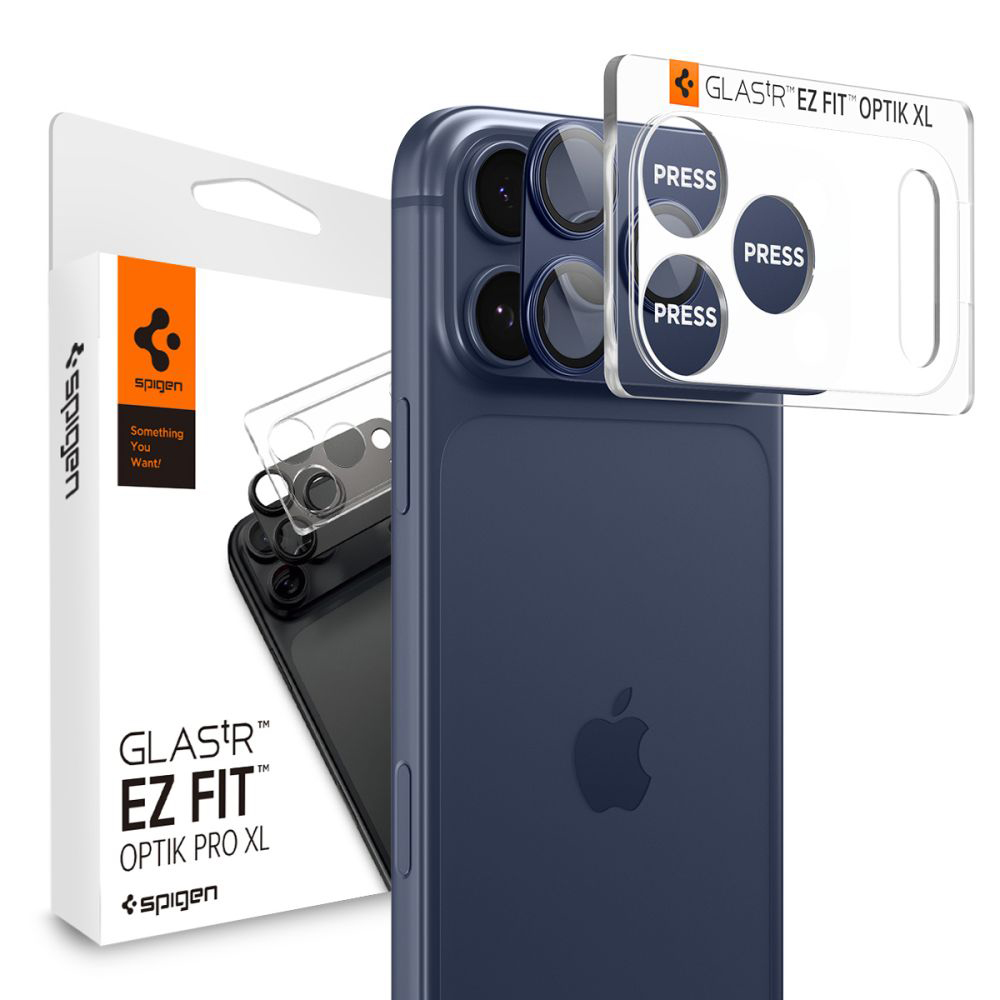 Camera Case за iPhone 17 Pro - Spigen Glas.tR Optik EZ Fit Pro XL (AGL10646) - Син