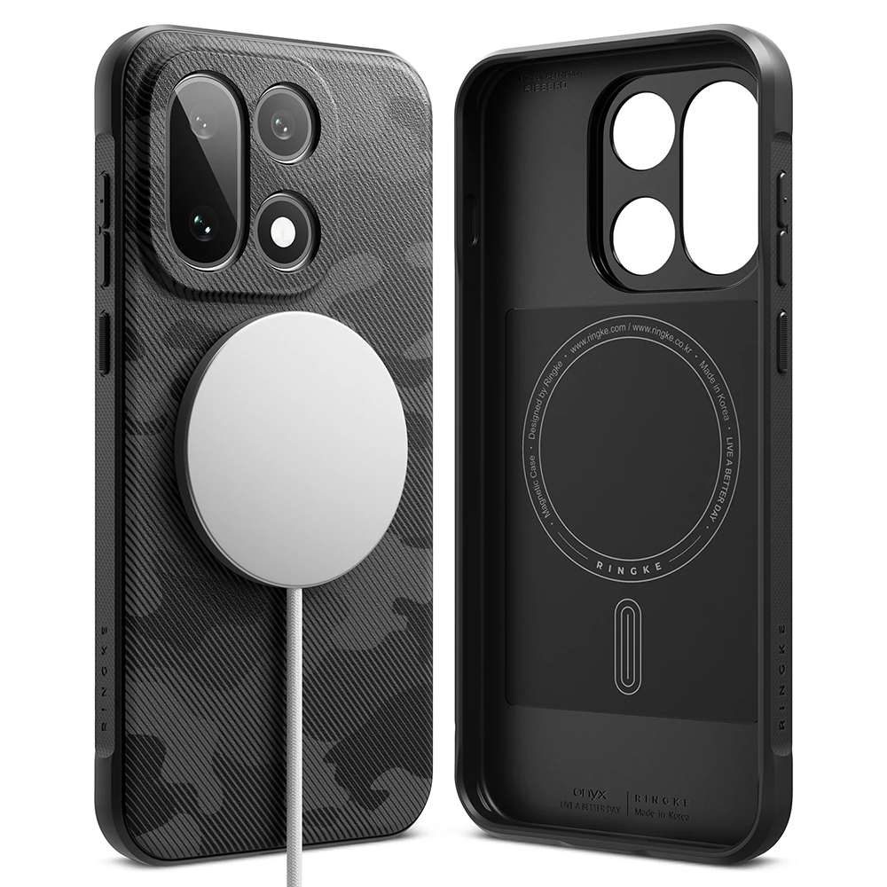 Калъф за OnePlus 15 - Ringke Onyx MagSafe - Camo Черен