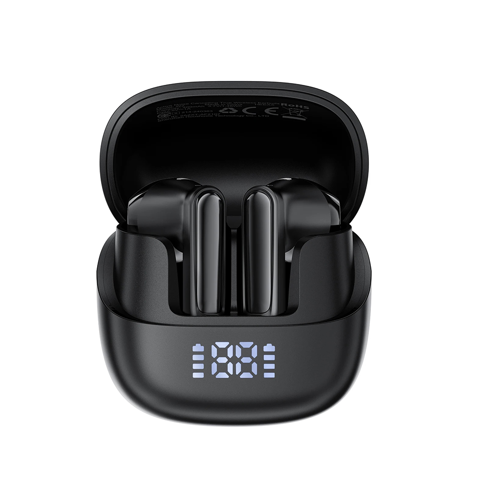 Безжични слушалки, Type-C, Bluetooth 5.4, IPX4, ENC - Acefast (W2) - черни