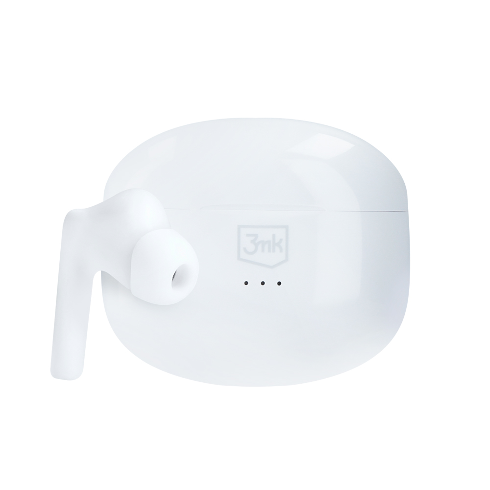 Безжични слушалки, Bluetooth V5.3, ANC технология, сензорно управление - 3mk LifePods - бели