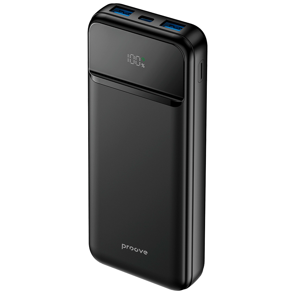 Външна батерия с дигитален дисплей, 22.5W, 10000mAh - Proove Illuminator 2 (PBIP10212201) - Черна