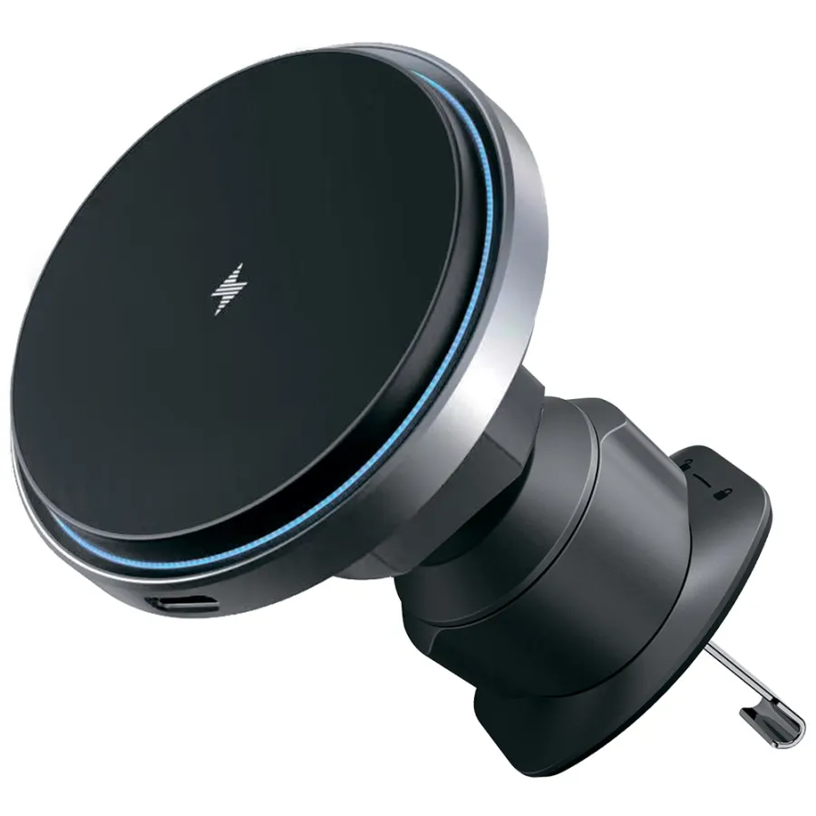 Съвместима с MagSafe стойка за кола, 15 W - Proove Magic Circle Pro (WHMP1501010001) - черна
