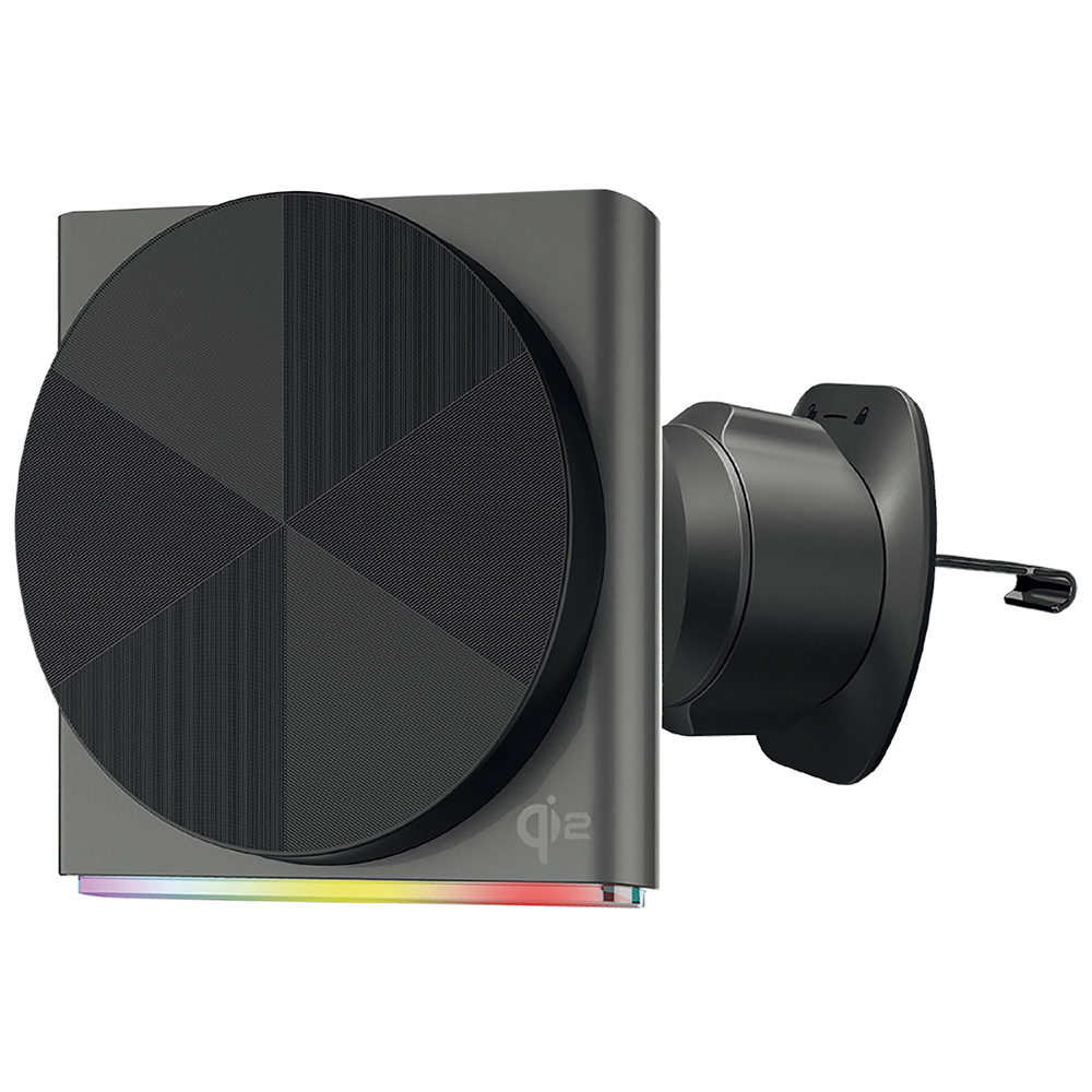 15W безжична захранваща скоба за мрежа, RGB - Proove Neostorm (WHNS15002003) - Сив