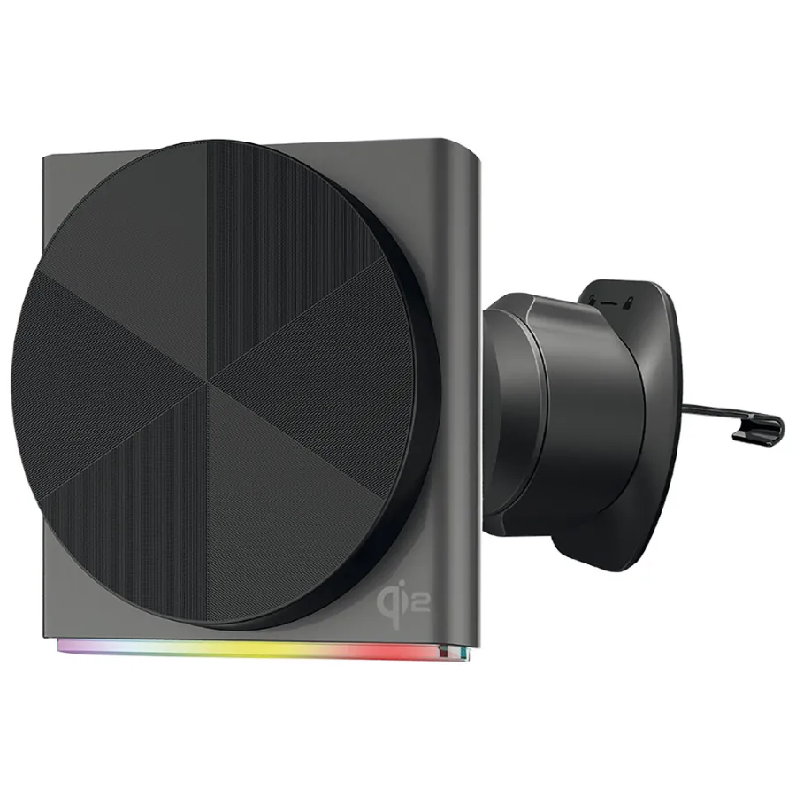 15W безжична захранваща скоба за мрежа, RGB - Proove Neostorm (WHNS15002003) - Сив