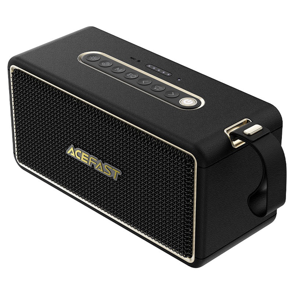 Безжичен високоговорител, Bluetooth 5.4, TF, AUX, IPX6, 4500mAh - Acefast (K3 Ultra) - Черен