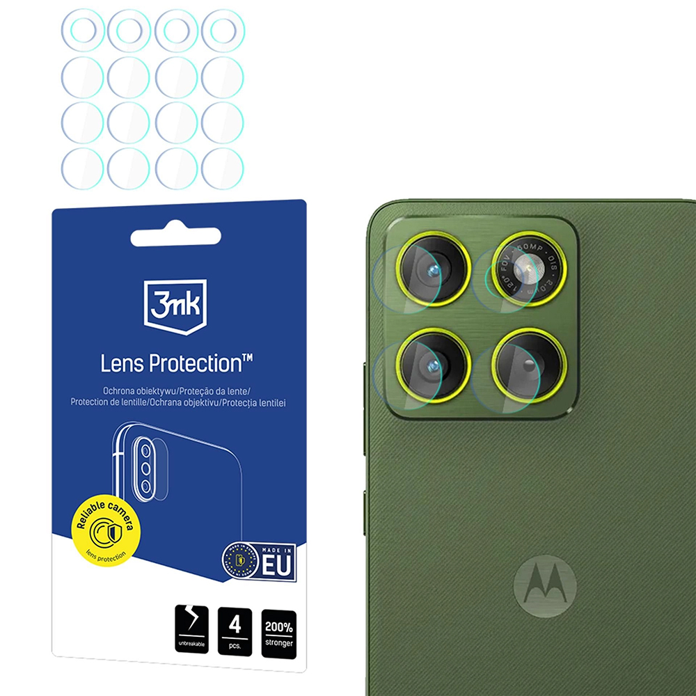 Капак за Motorola Edge 70 (комплект 4) - 3mk Защита на обектива - Прозрачен