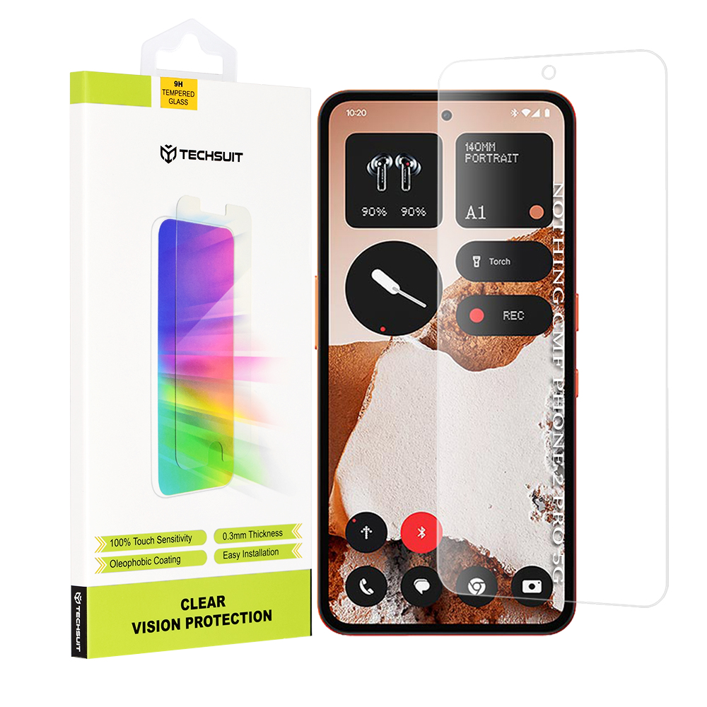 Нищо CMF Phone 2 Pro / Phone (3a) Lite - Techsuit Прозрачен Vision Glass - Прозрачен