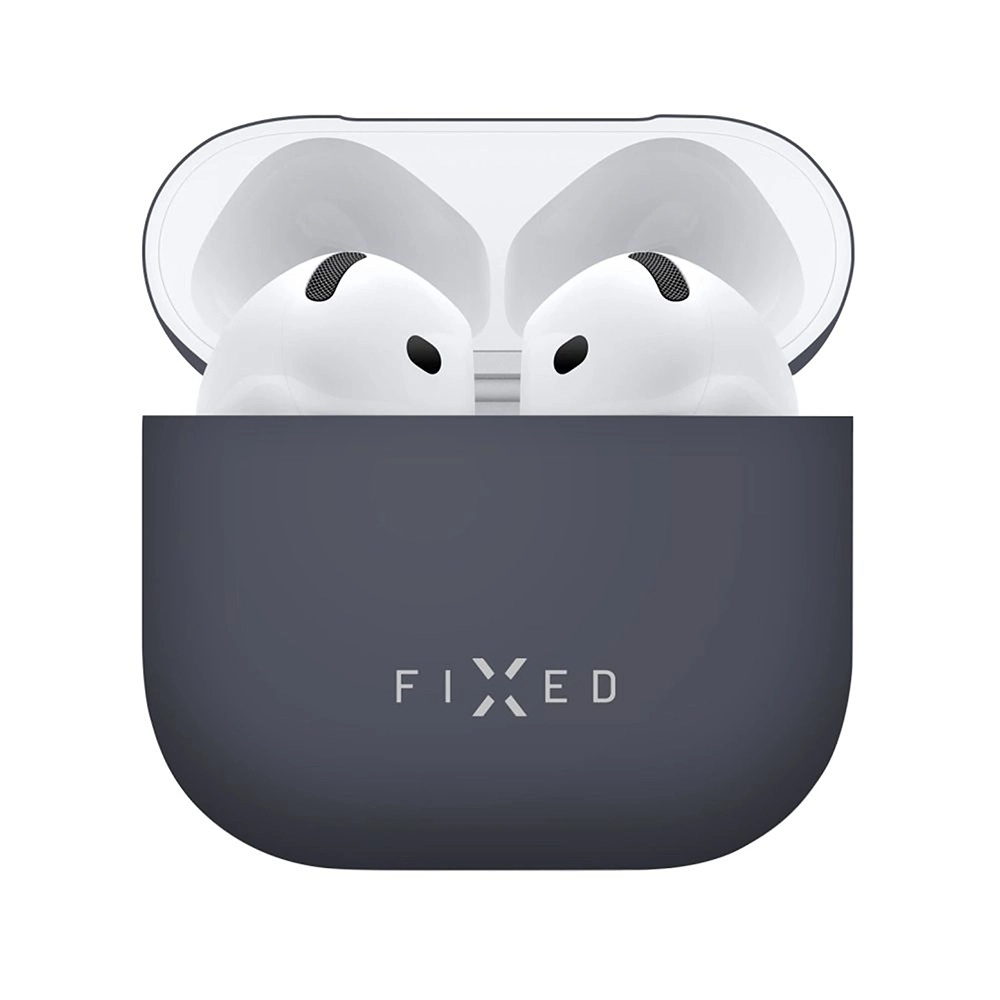 Калъф за AirPods 4 - Fixed Silky (FIXSIL-1473-BL) - Син