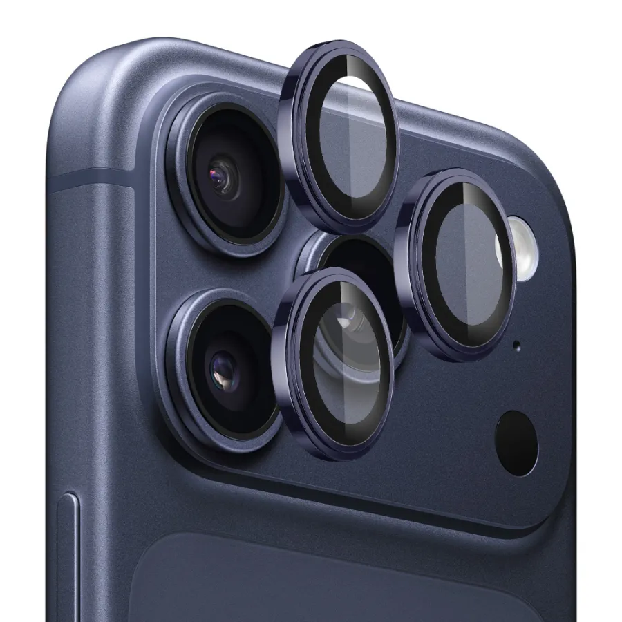 Калъф за iPhone 17 Pro / iPhone 17 Pro Max - Lito S+ Camera Glass Protector - Тъмносин Син