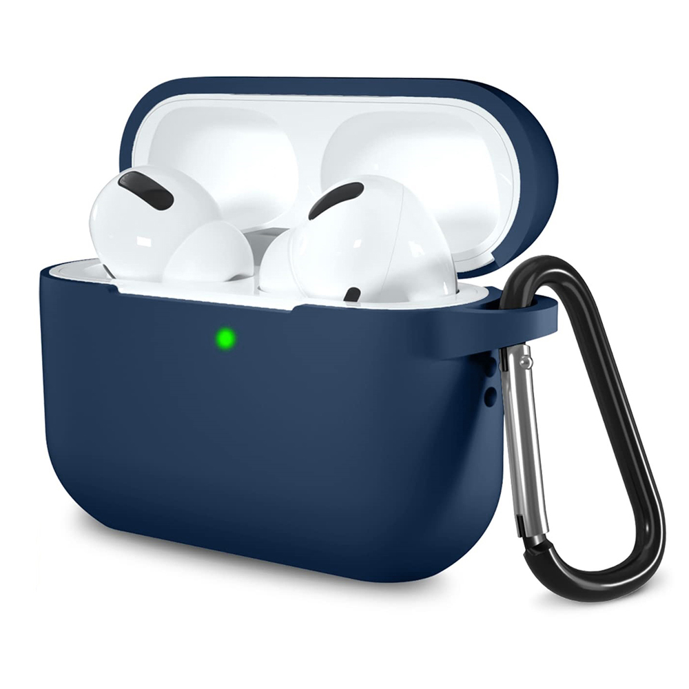 Калъф за AirPods Pro 1/2 - Techsuit Silicone Case - Тъмносин Син