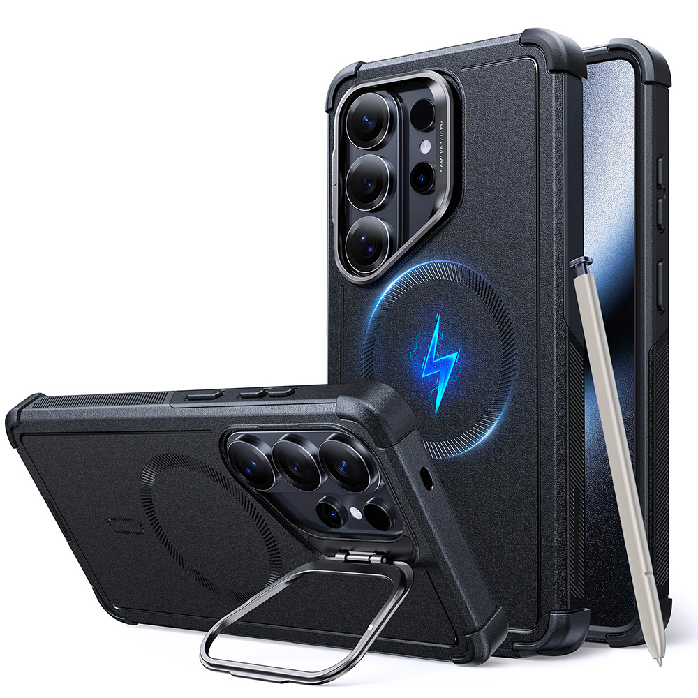 Калъф за Samsung Galaxy S26 Ultra - ESR Cyber Armor Kickstand - Черен