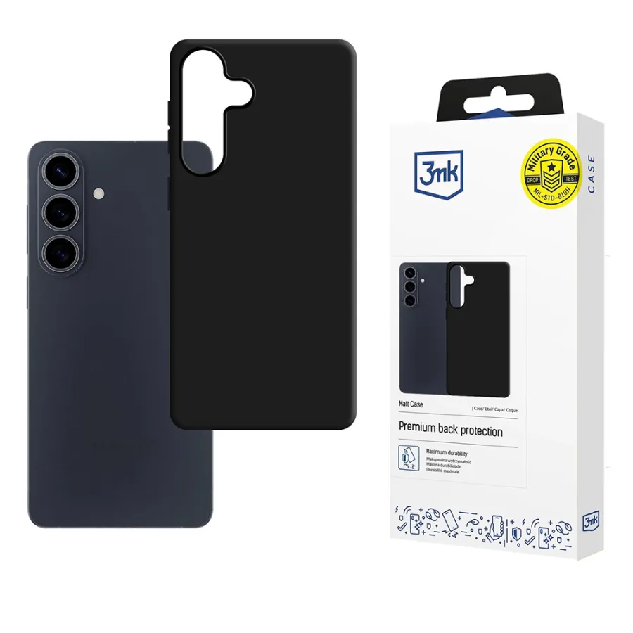 Калъф за Samsung Galaxy S26 - 3mk Matt Case - Черен