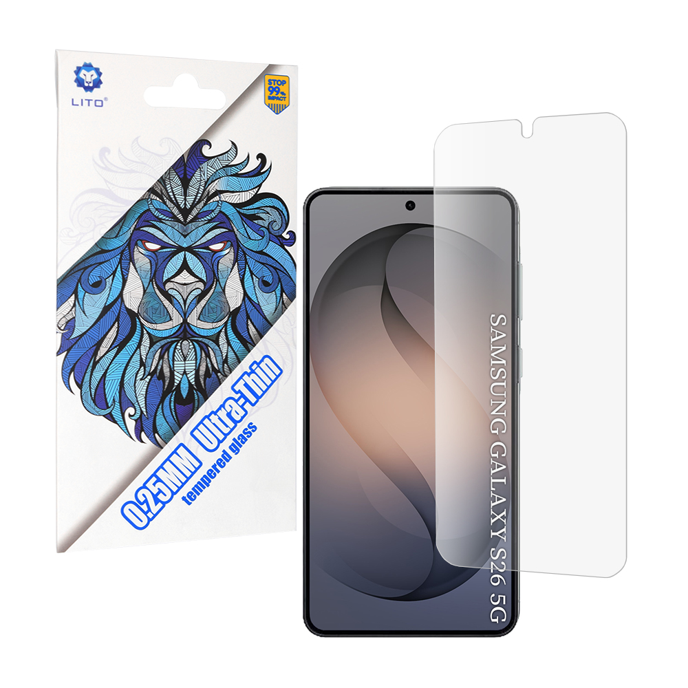 Капак за Samsung Galaxy S26 - Lito 2.5D Classic Glass Ultra Thin - Прозрачен