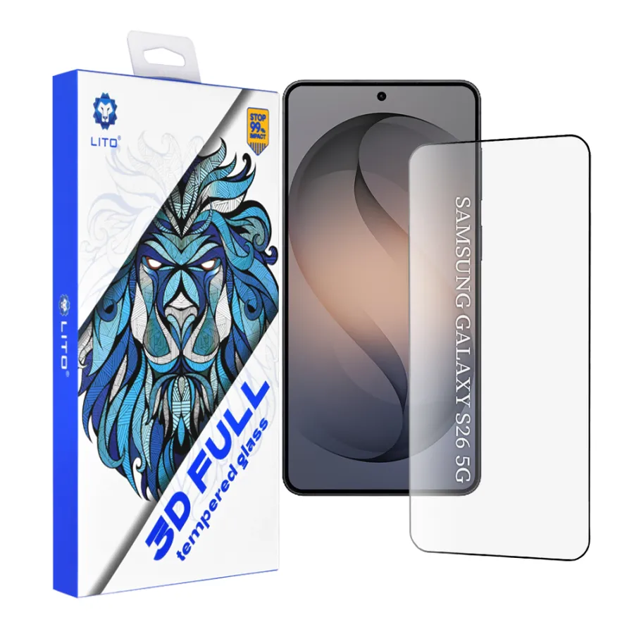 Капак за Samsung Galaxy S26 - Lito 3D Full Cover - Черен