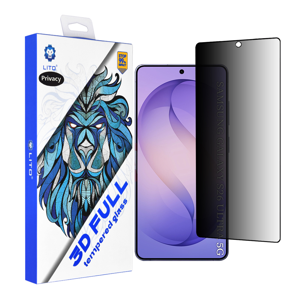 Капак за Samsung Galaxy S26 Ultra - Lito 3D Full Full Cover [Privacy Display Incompatible] - Privacy