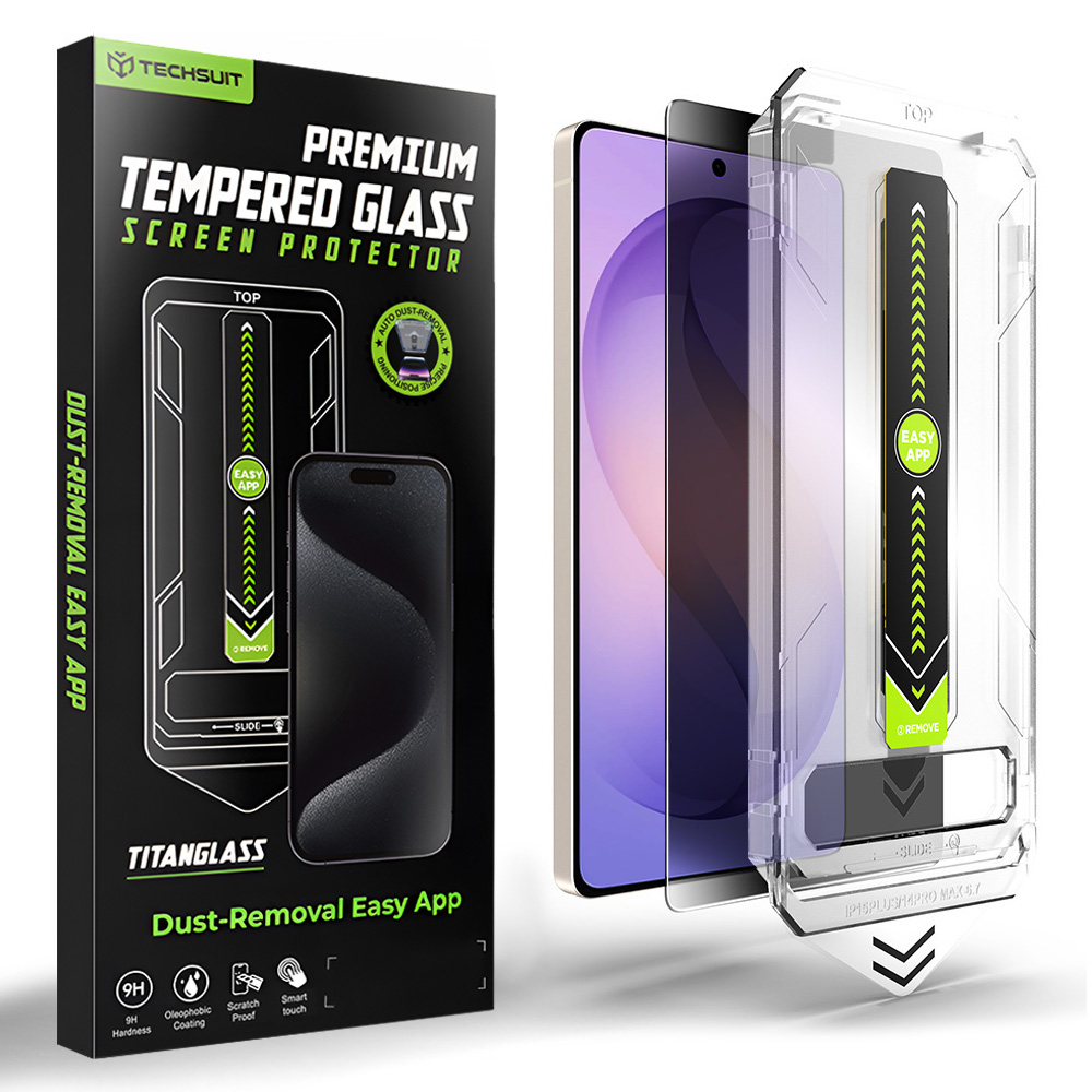 Капак за Samsung Galaxy S26 Ultra - Techsuit TitanGlass CrystalHD [Функцията за поверителност на дисплея не се поддържа] - Поверителност