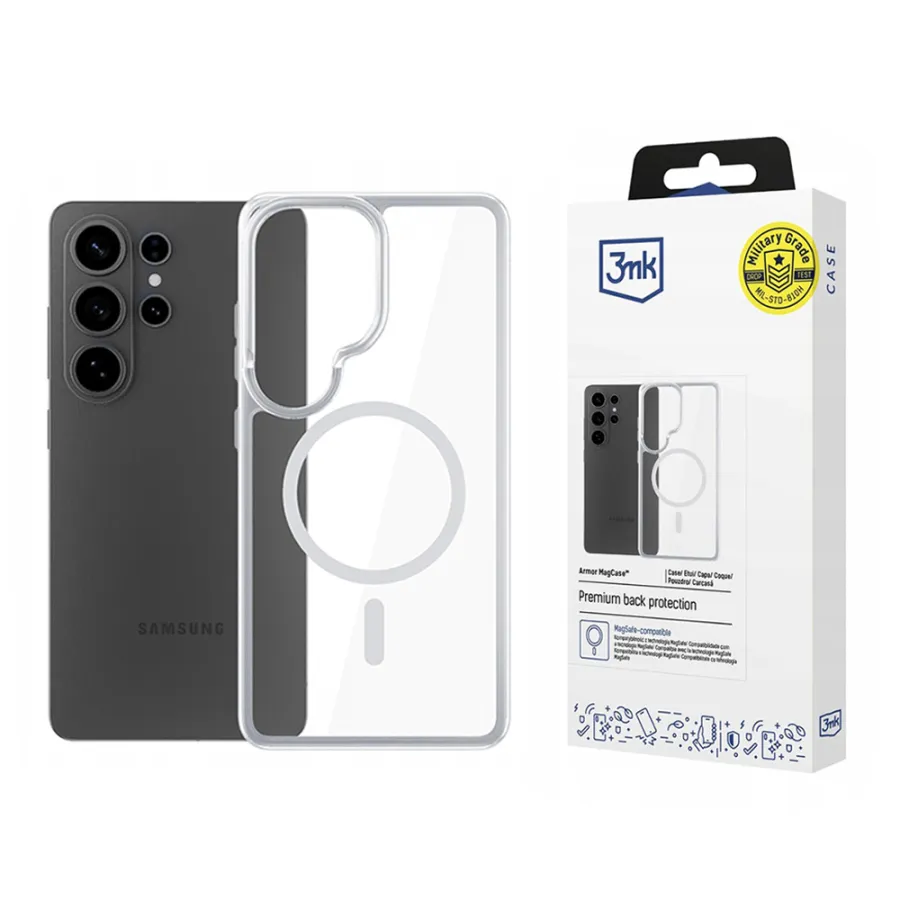 Калъф за Samsung Galaxy S26 Ultra - 3mk Armor MagCase - Прозрачен