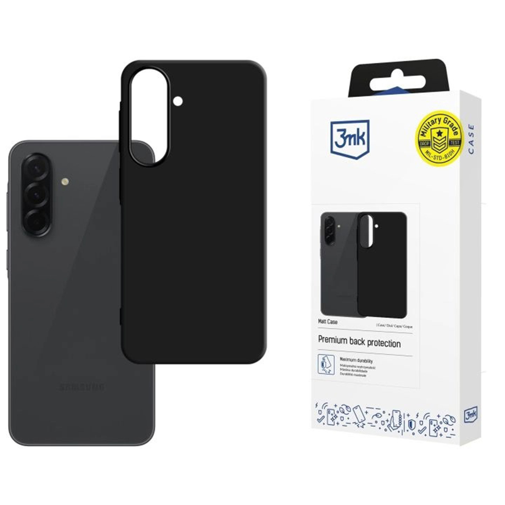 Калъф за Samsung Galaxy A57 5G - 3mk Matt Case - Черен