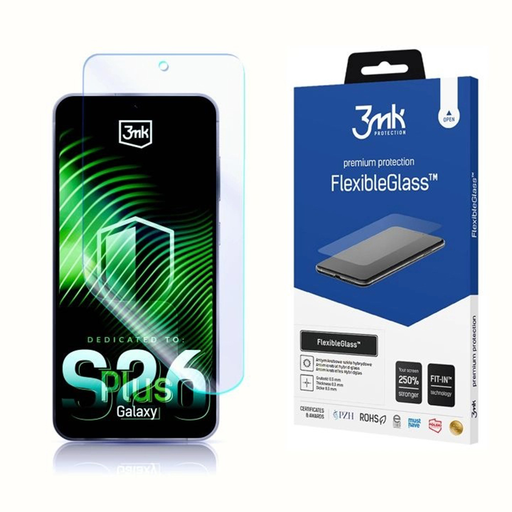 Капак за Samsung Galaxy S26 Plus - 3mk FlexibleGlass - Прозрачен