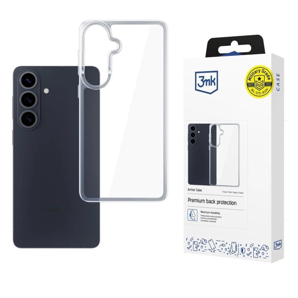 Калъф за Samsung Galaxy S26 Plus - 3mk Armor Case - Прозрачен