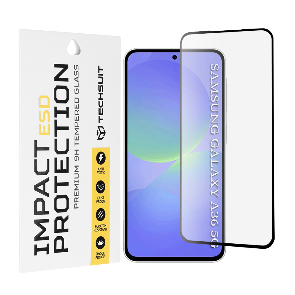 Калъф за Samsung Galaxy A36 5G / A56 5G - Techsuit ESD Glass - Черен